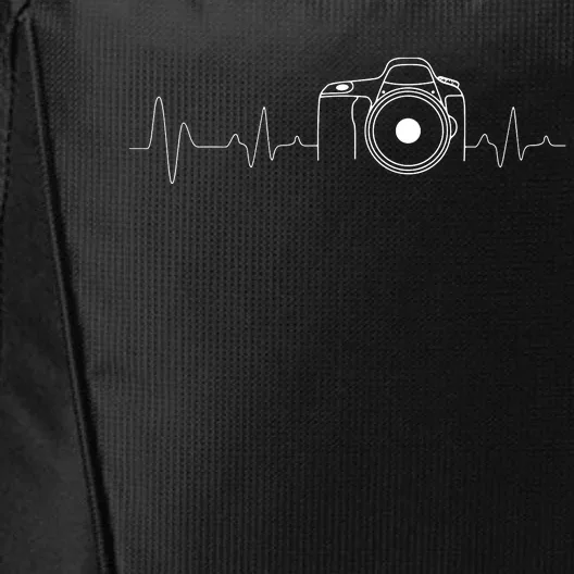 Photographer Gift Idea HeartBeat Photography Camera City Backpack