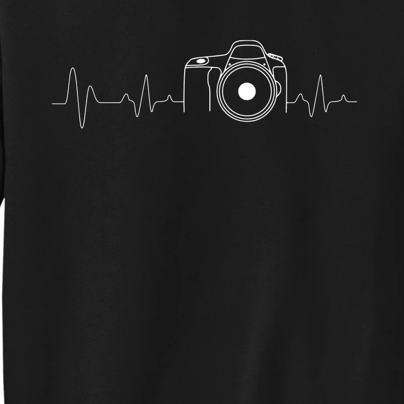 Photographer Gift Idea HeartBeat Photography Camera Tall Sweatshirt