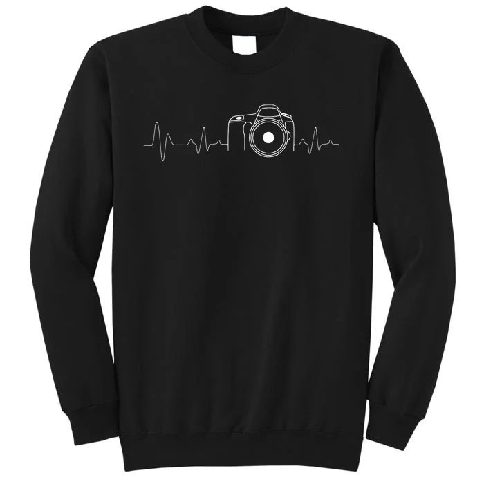 Photographer Gift Idea HeartBeat Photography Camera Tall Sweatshirt