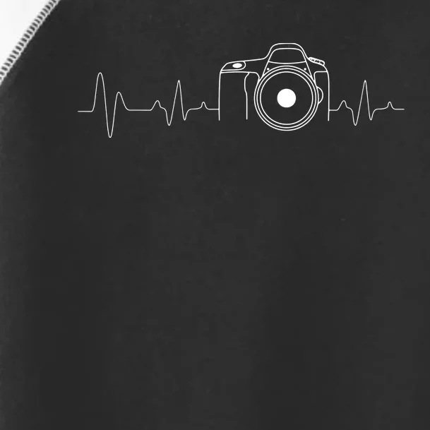 Photographer Gift Idea HeartBeat Photography Camera Toddler Fine Jersey T-Shirt