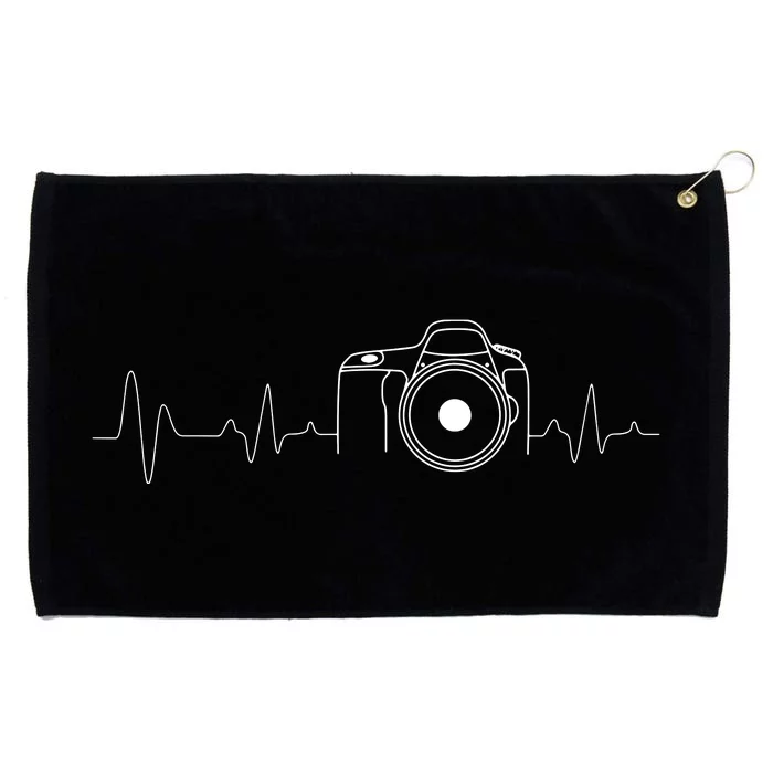 Photographer Gift Idea HeartBeat Photography Camera Grommeted Golf Towel