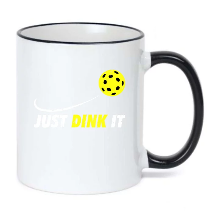 Pickleball Games Just Dink It Funny Pickle Ball Gift Black Color Changing Mug