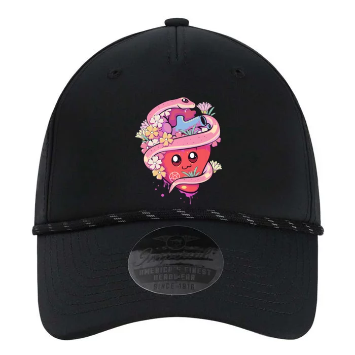 Pastel Goth Kawaii Anime Heart With Snake Serpent Performance The Dyno Cap