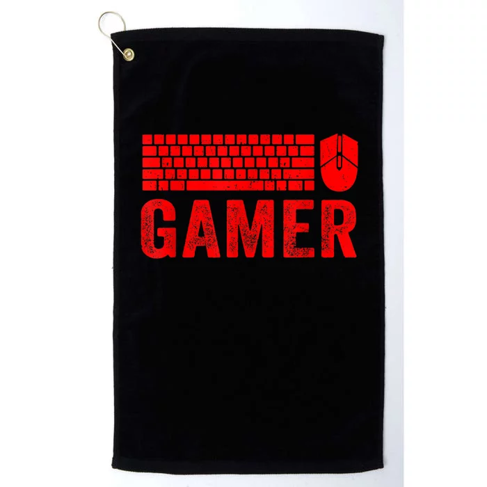 PC Gaming Keyboard Mouse WASD For Computer Gamers Platinum Collection Golf Towel