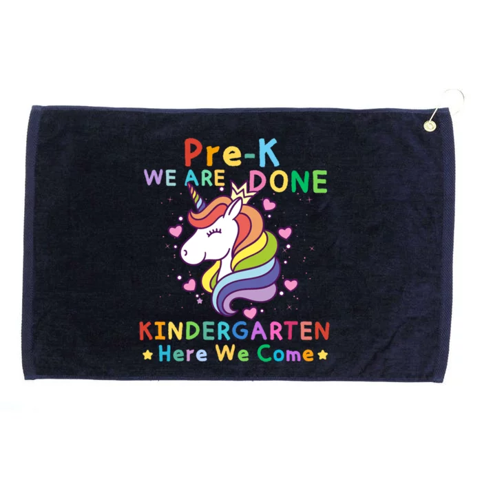 PreK Graduation Kindergarten Magical Unicorn Cute Gift Grommeted Golf Towel