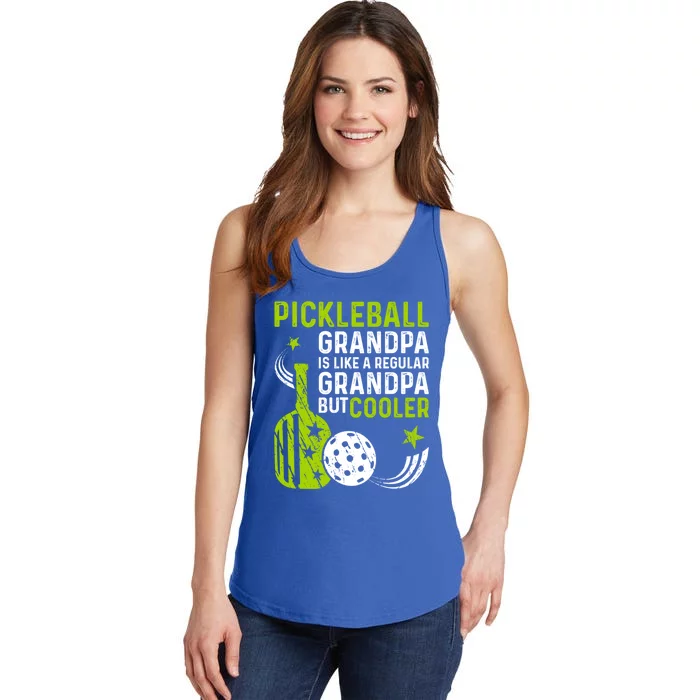 Pickleball Grandpa Like A Regular But Cooler Fathers Day Gift Ladies Essential Tank