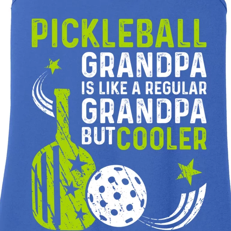 Pickleball Grandpa Like A Regular But Cooler Fathers Day Gift Ladies Essential Tank