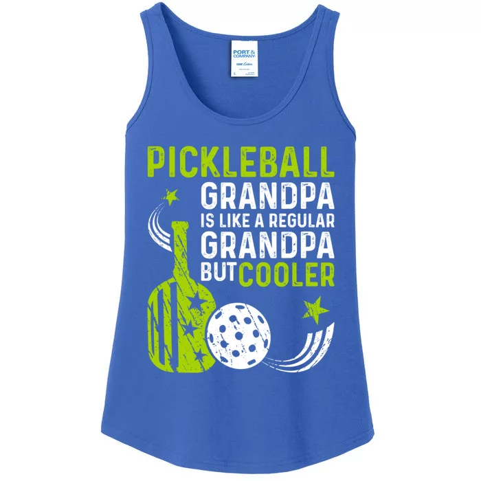 Pickleball Grandpa Like A Regular But Cooler Fathers Day Gift Ladies Essential Tank