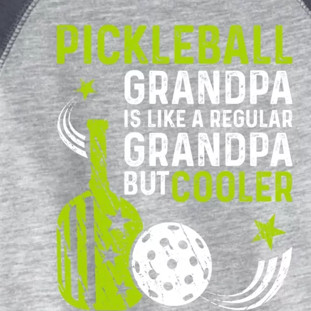 Pickleball Grandpa Like A Regular But Cooler Fathers Day Gift Toddler Fine Jersey T-Shirt