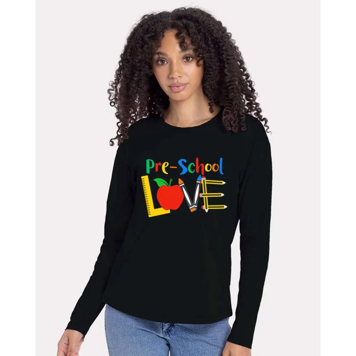 Precool Giftschool Love Teacher Student Classroom Gift Tools Design Gift Womens Cotton Relaxed Long Sleeve T-Shirt