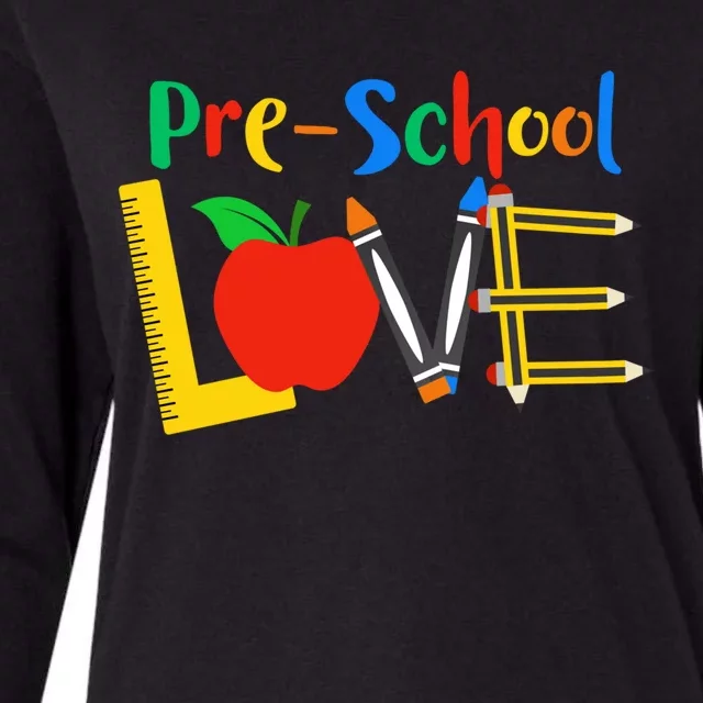 Precool Giftschool Love Teacher Student Classroom Gift Tools Design Gift Womens Cotton Relaxed Long Sleeve T-Shirt