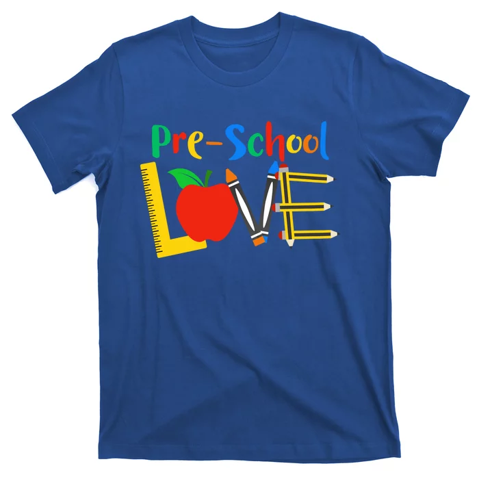 Precool Giftschool Love Teacher Student Classroom Gift Tools Design Gift T-Shirt