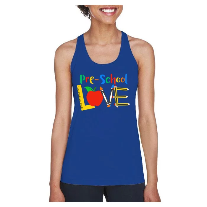 Precool Giftschool Love Teacher Student Classroom Gift Tools Design Gift Women's Racerback Tank