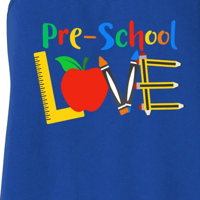 Precool Giftschool Love Teacher Student Classroom Gift Tools Design Gift Women's Racerback Tank