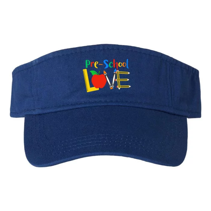 Precool Giftschool Love Teacher Student Classroom Gift Tools Design Gift Valucap Bio-Washed Visor