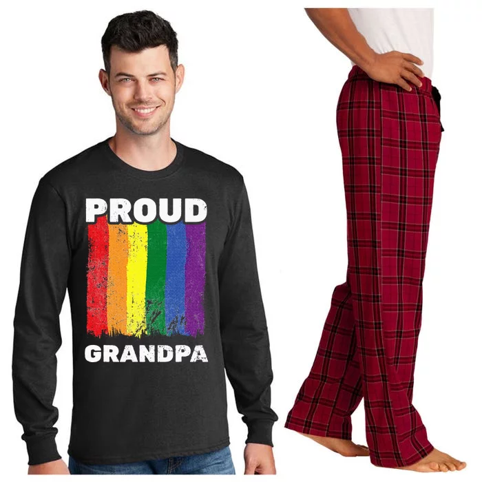 Proud Grandpa L.G.B.T.Q Lgbt Pride G.A.Y Pride Pride Flag Long Sleeve Pajama Set