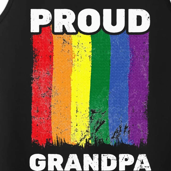 Proud Grandpa L.G.B.T.Q Lgbt Pride G.A.Y Pride Pride Flag Performance Tank