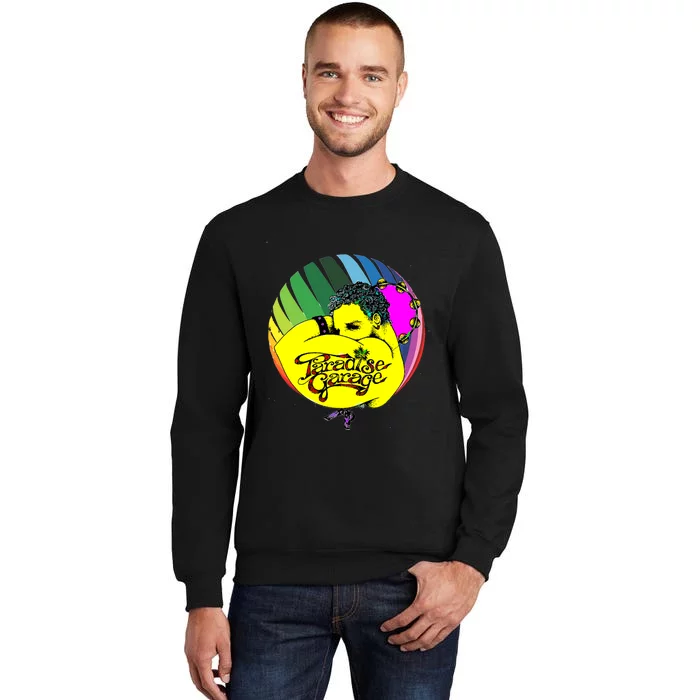 Paradises Garages Logo Pride Colors Sphere Sweatshirt