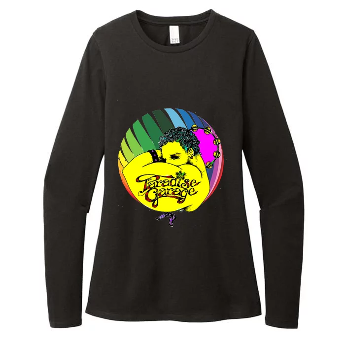 Paradises Garages Logo Pride Colors Sphere Womens CVC Long Sleeve Shirt