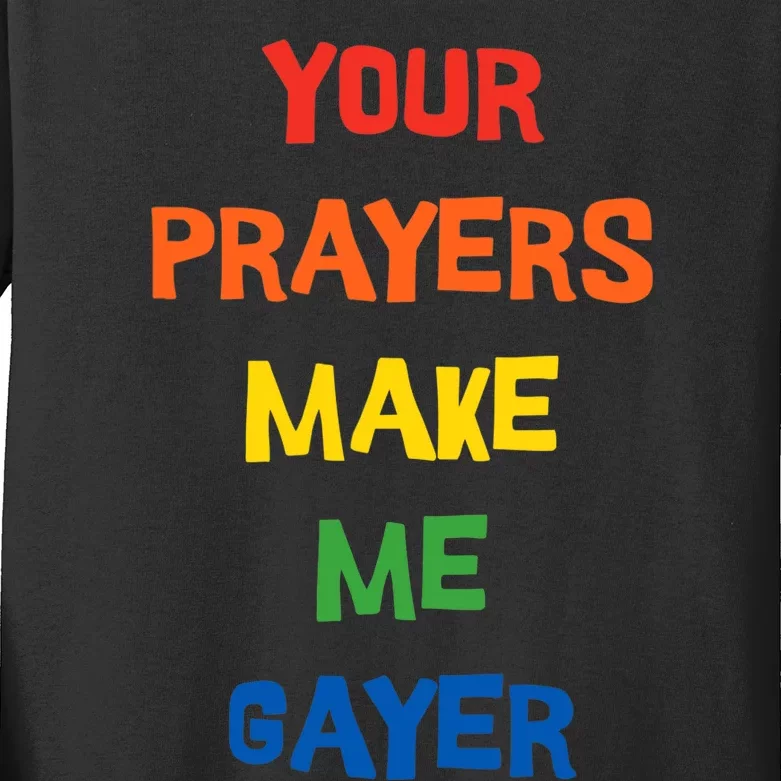 Pride Gay Lesbian LGBTQ Funny Religious Faith Kids Long Sleeve Shirt