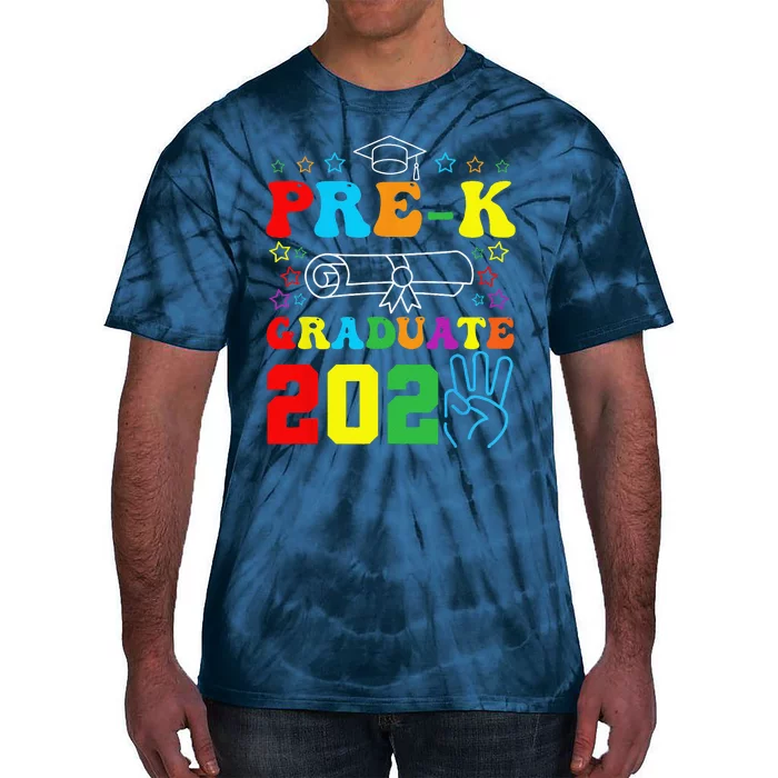 PreK Graduate Last Day Of School Graduation Teacher Tie-Dye T-Shirt