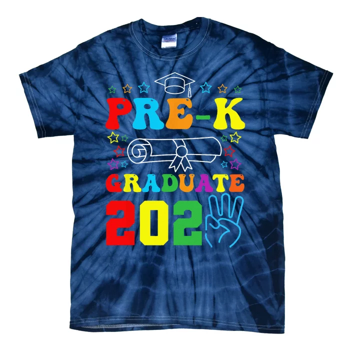 PreK Graduate Last Day Of School Graduation Teacher Tie-Dye T-Shirt