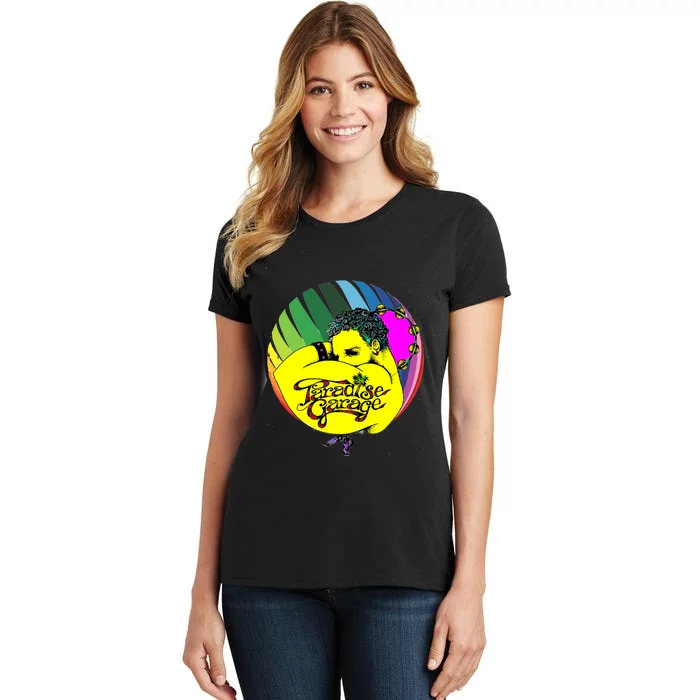 Paradises Garages Logo Pride Colors Sphere Women's T-Shirt