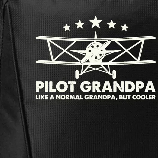 Pilot Grandpa Like A Normal Grandpa But Cooler City Backpack