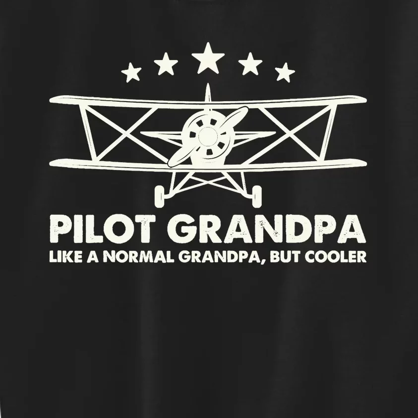 Pilot Grandpa Like A Normal Grandpa But Cooler Kids Sweatshirt