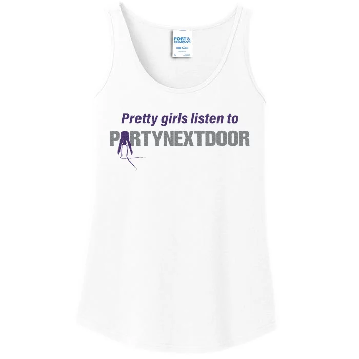 Pretty Girl Listen To Partynextdoor Ladies Essential Tank