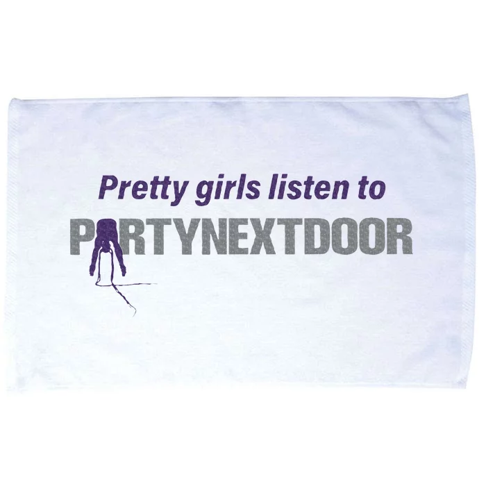 Pretty Girl Listen To Partynextdoor Microfiber Hand Towel