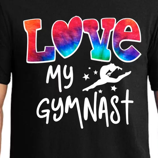 Proud Gymnastics Mom Love My Gymnast Great Gift Pajama Set