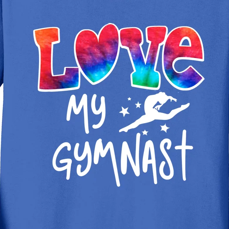 Proud Gymnastics Mom Love My Gymnast Great Gift Kids Long Sleeve Shirt