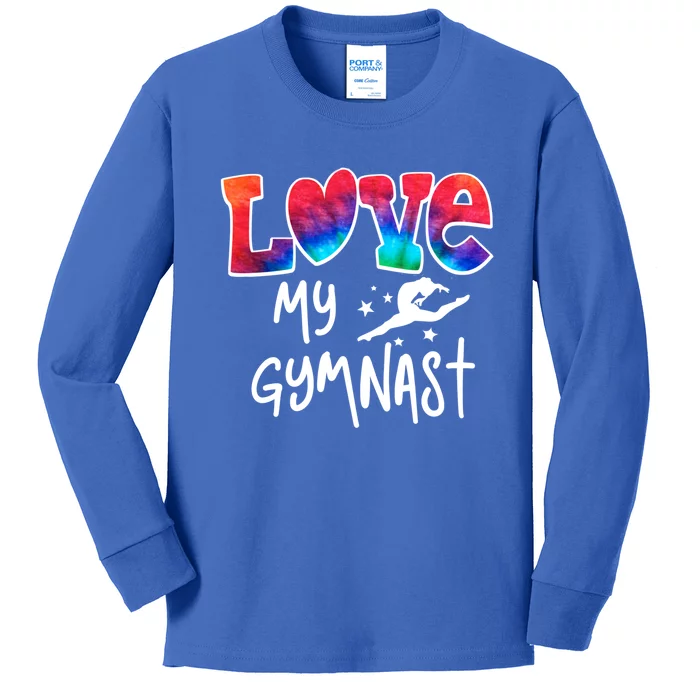 Proud Gymnastics Mom Love My Gymnast Great Gift Kids Long Sleeve Shirt