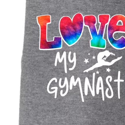 Proud Gymnastics Mom Love My Gymnast Great Gift Doggie 3-End Fleece Hoodie