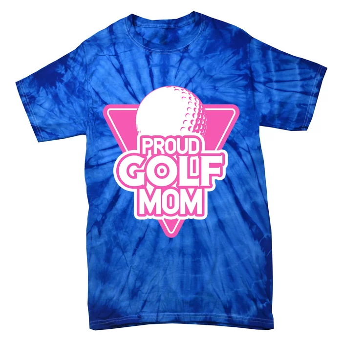 Proud Golf Mom Gift 80s Vintage Fan Tie-Dye T-Shirt