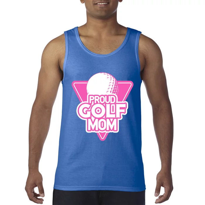 Proud Golf Mom Gift 80s Vintage Fan Tank Top