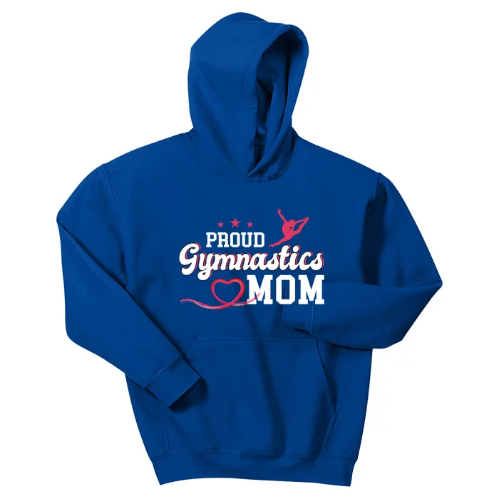 Proud Gymnastics Mom Gymnast Mother Mama Parents Gift Cute Gift Kids Hoodie