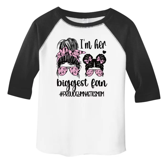 Proud Gymnastics Mom Of A Gymnast Mama Gift Toddler Fine Jersey T-Shirt