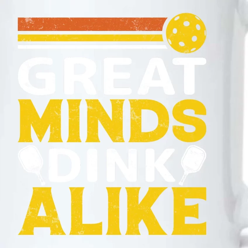 Pickleball Great Minds Drink Alike Pickleball Gift Black Color Changing Mug