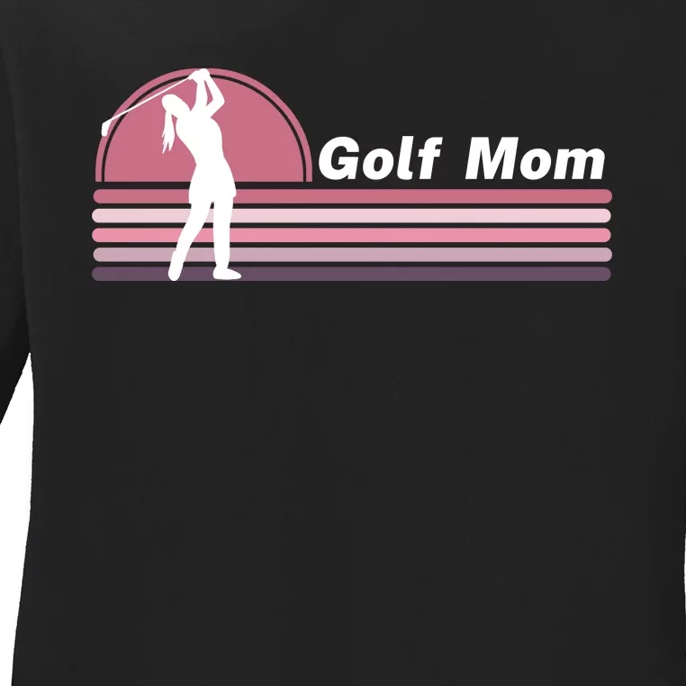 Proud Golf Mom Golf Lover Golf Player Golfing Funny Golf Hole In One Ladies Long Sleeve Shirt