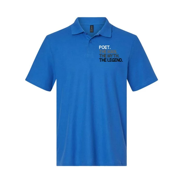 Poet Gift Man Myth The Legend Softstyle Adult Sport Polo