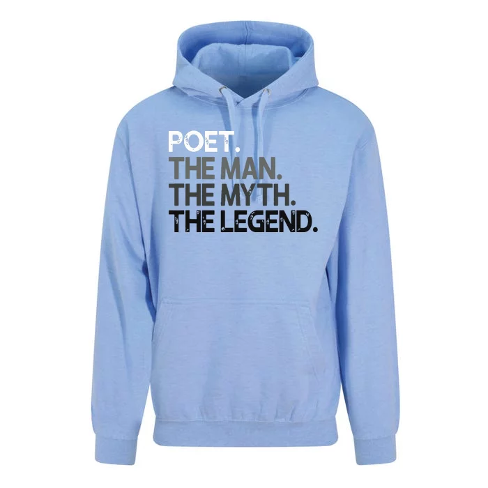 Poet Gift Man Myth The Legend Unisex Surf Hoodie