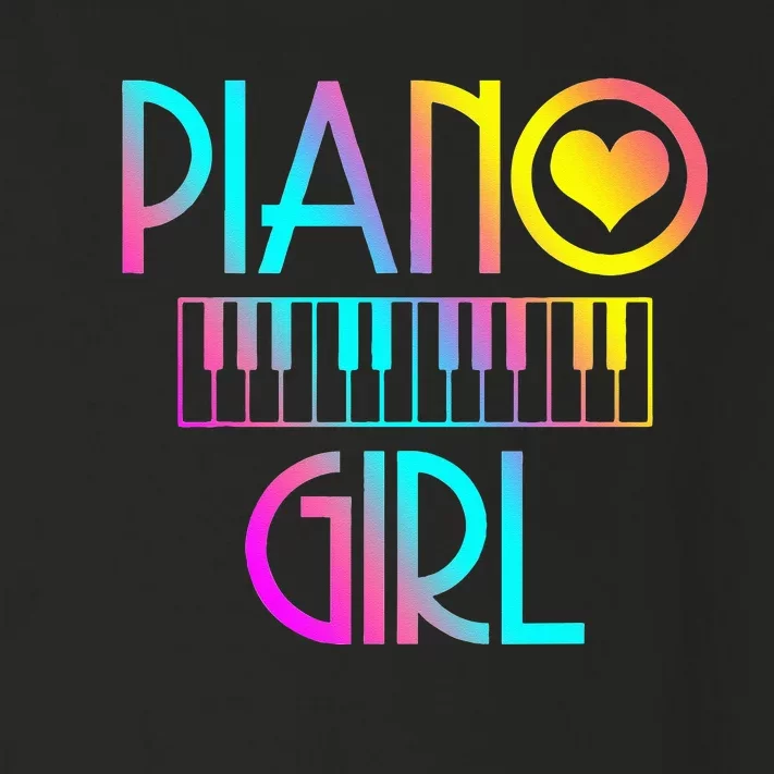 Piano Girl Musical Pianist Keyboard Cute Toddler Long Sleeve Shirt