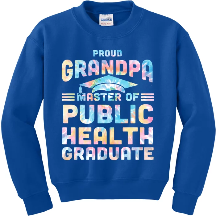 Proud Grandpa Master Of Public Health Senior Mph Grad Funny Gift Kids Sweatshirt