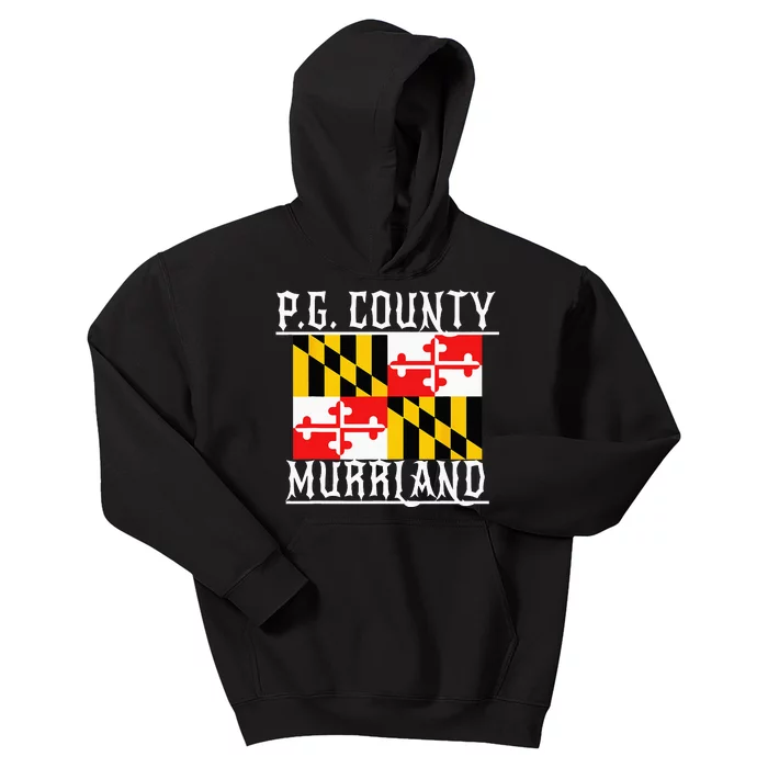 Prince Georges Maryland Murrland DMV Gogo County Rep Kids Hoodie