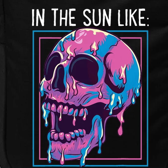 Pastel Goth Melting Skull In The Sun Like Aesthetic Summer Impact Tech Backpack