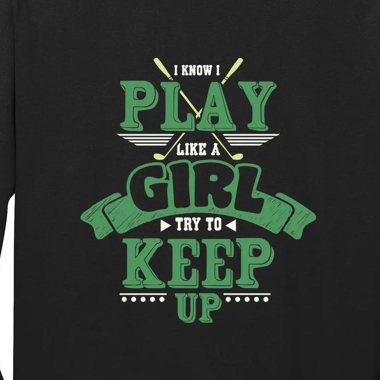 Player Golf Mom Life Gift For Mother's Day Tall Long Sleeve T-Shirt