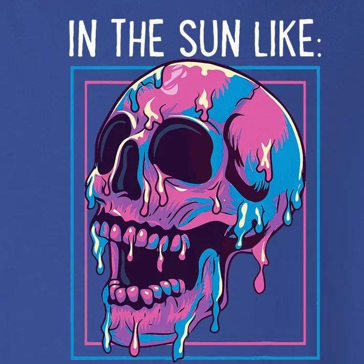 Pastel Goth Melting Skull In The Sun Like Aesthetic Toddler Long Sleeve Shirt