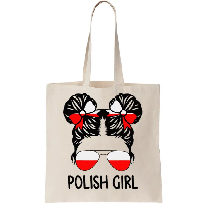 Polish Girl Messy Hair Poland Pride Root Patriotic Tote Bag